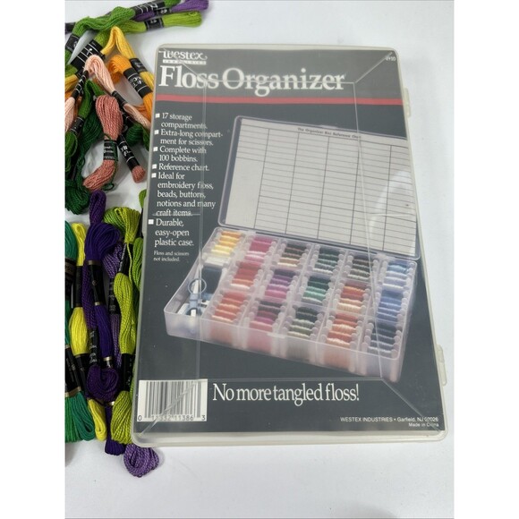 Lot Embroidery Floss Skeins Organizer Cross Stitch Thread Mixed Colors - Picture 8 of 8